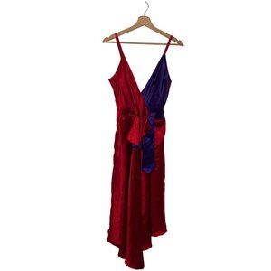 Victoria's Secret Red & Purple Y2K Slip Dress Women's Size S